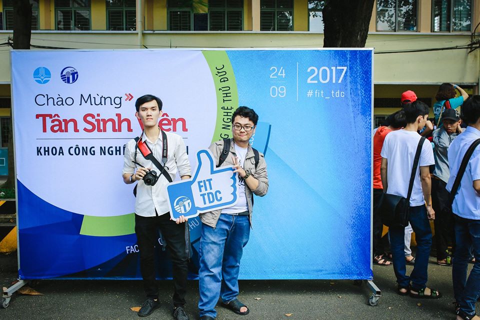 Đội cộng tác viên và giảng viên FIT-TDC hỗ trợ Lễ đón tân FIT-TDCer 2017.