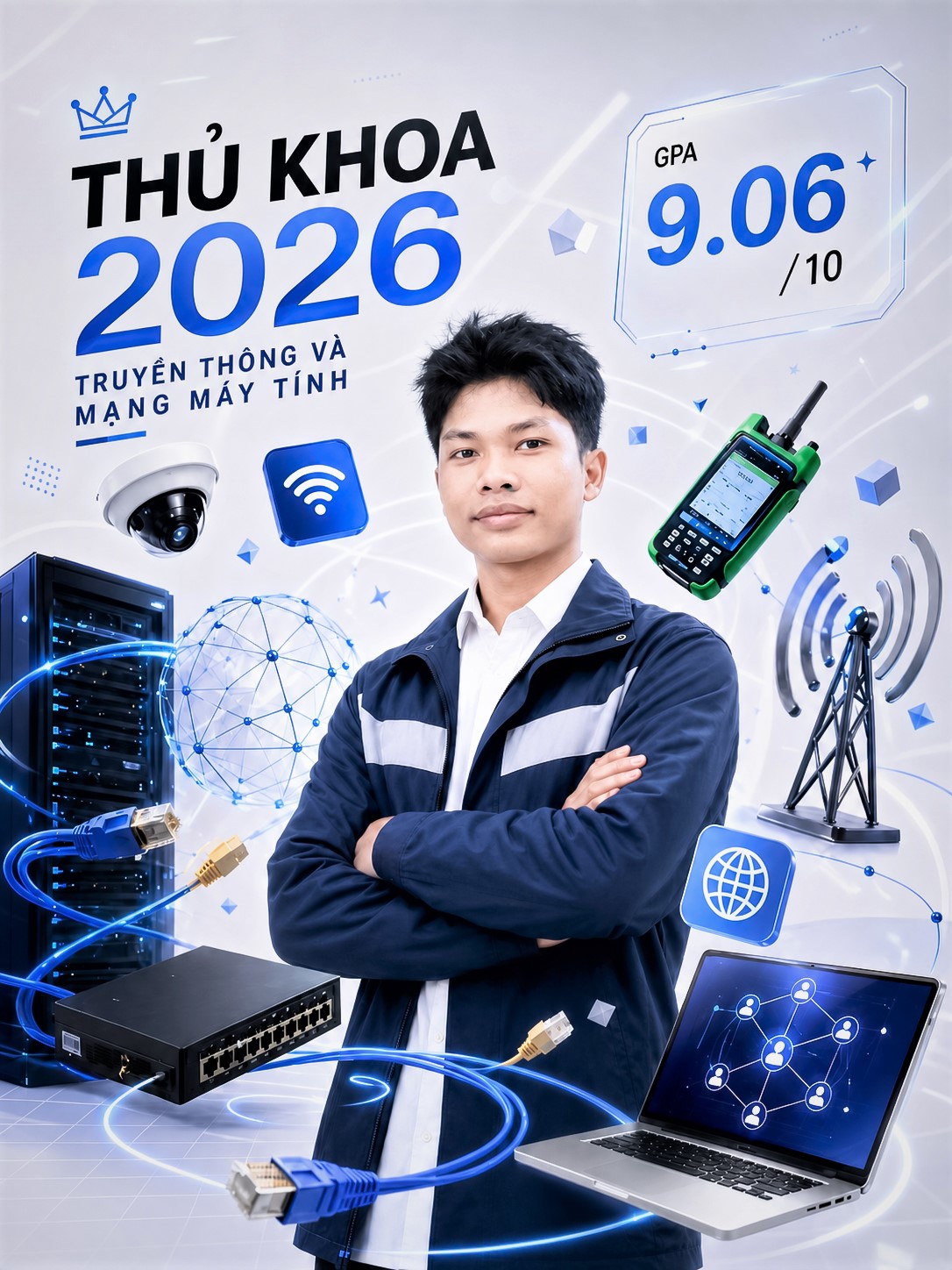 NGUYỄN MINH HƯNG - THỦ KHOA NGÀNH TRUYỀN THÔNG VÀ MẠNG MÁY TÍNH (2026)