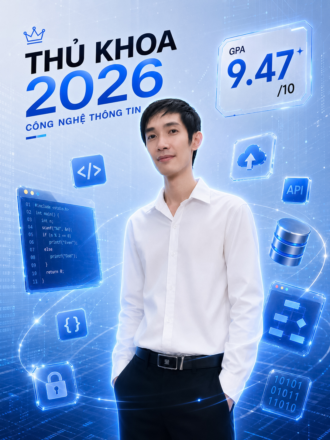 TRẦN KIM ANH KHOA - THỦ KHOA NGÀNH CÔNG NGHỆ THÔNG TIN (2026)