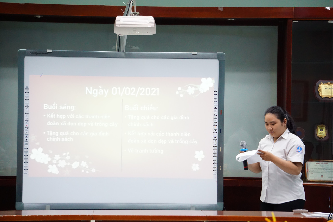 Đ/c Hoàng Ngọc Đoan Trang triển khai kế hoạch Xuân Tình Nguyện 2021